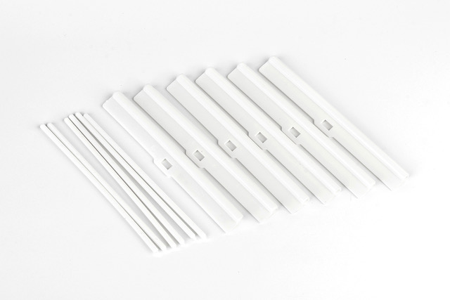 ZAJ_0416DFzETaPMKJ2IS Aufhänger Lamellenhalter Beschwerer Ersatzteile für Lamellenvorhang Weiss 10er Set