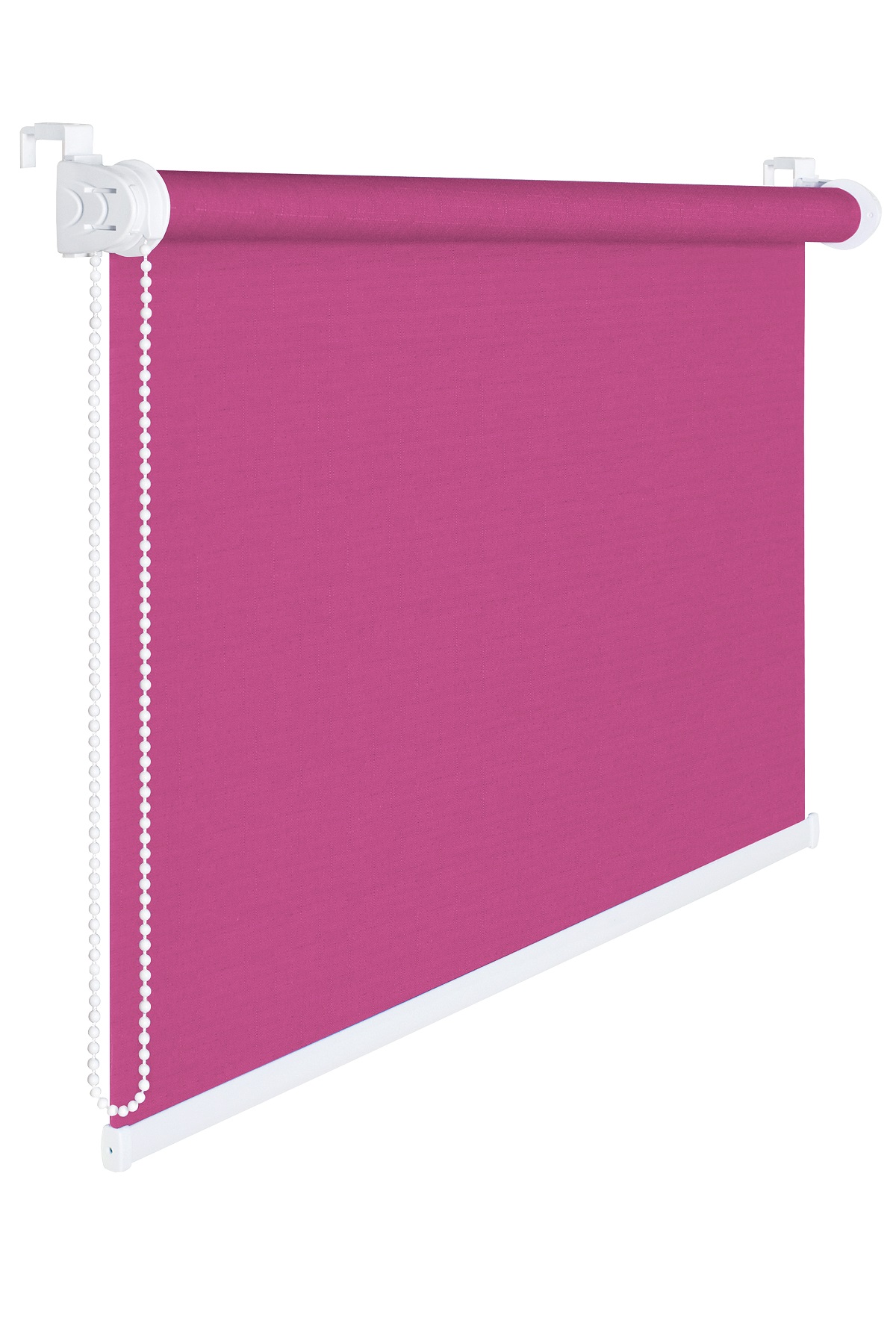 Fensterrollo 95 cm Breite 175 cm lang pink rosa Verdunklung 50 % Sichtschutzrollo inkl. Seilzug Fens