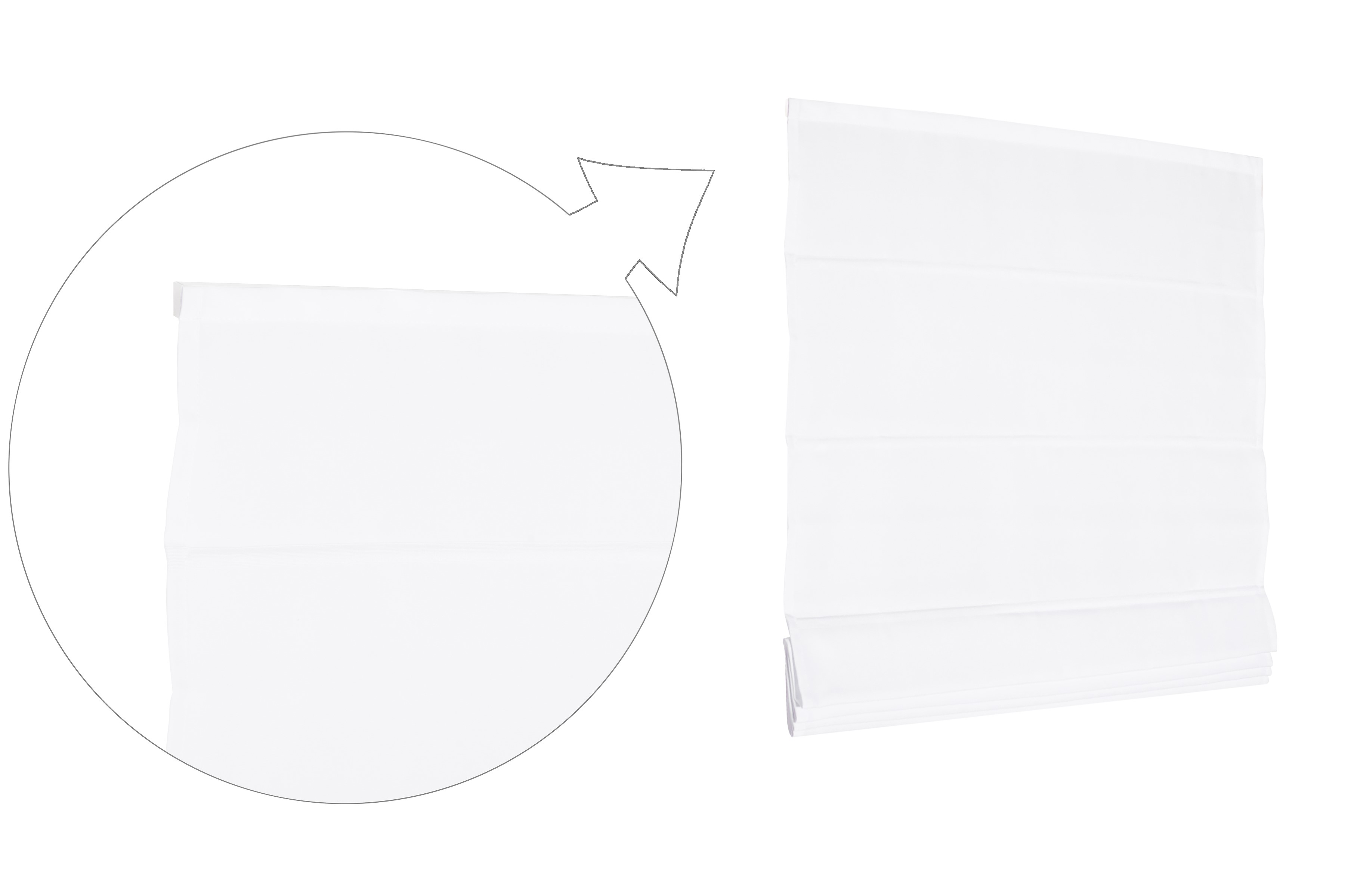basic_weiss_2_3412_0W9RwBcx7c2S53 Basic Raffrollo Faltrollo 100x175 cm Weiss Raffgardine
