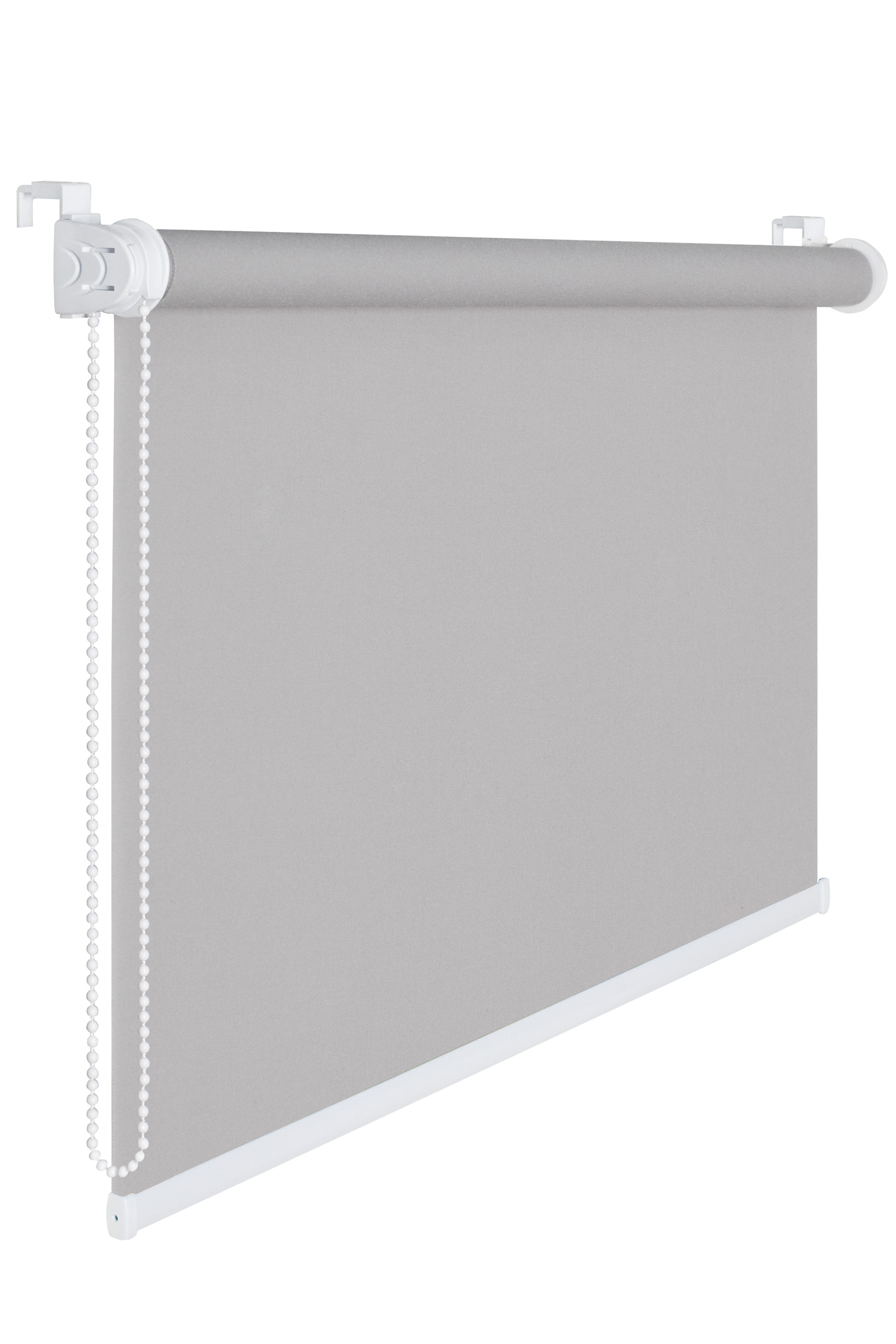 Fensterrollo 60 cm Breite 175 cm lang grau Verdunklung 50 % Sichtschutzrollo inkl. Seilzug Fenster R