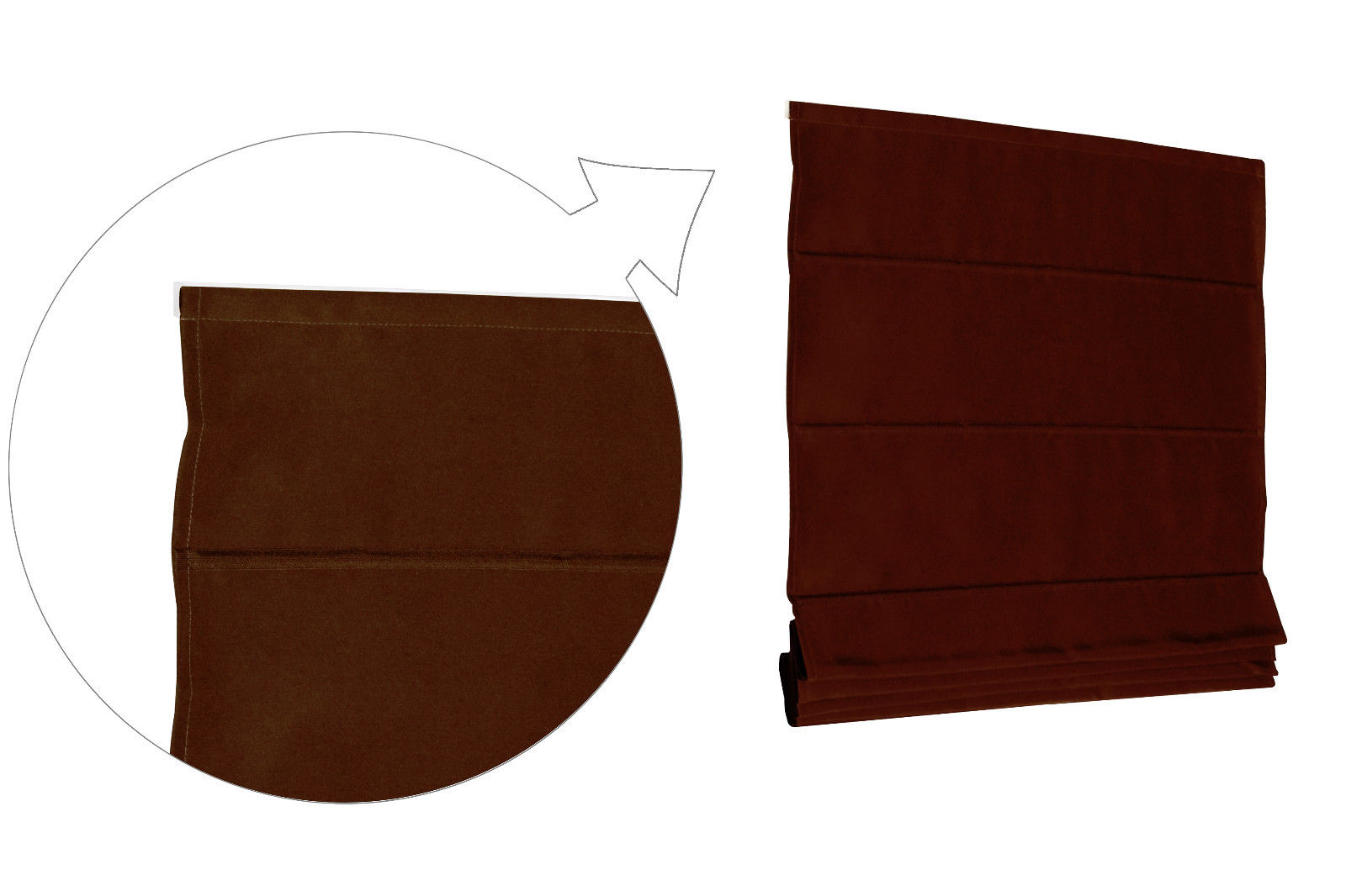 schoko_basic_3443_0FvGI4yruPRb9E Basic Raffrollo Faltrollo 100x240 cm Schoko Braun Raffgardine