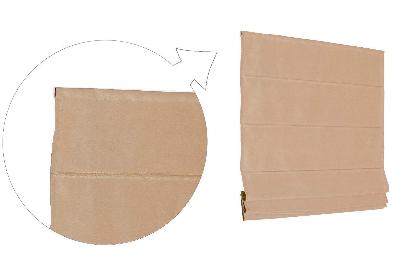 mocca_2_3409_0QDk1TFJkod0YD Basic Raffrollo Faltrollo 100x175 cm Mocca Raffgardine