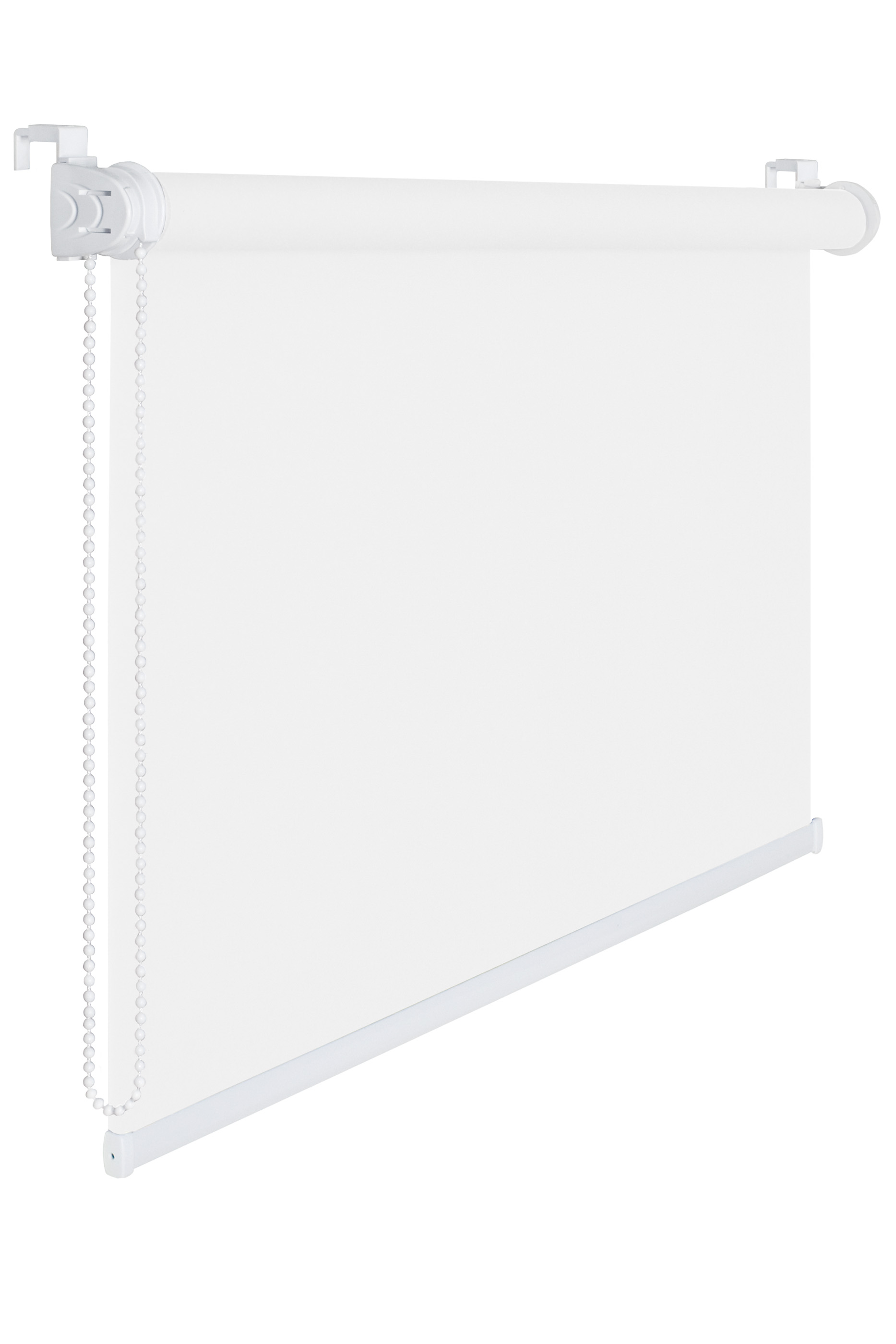 Fensterrollo 105 cm Breite 175 cm lang weiß Verdunklung 50 % Sichtschutzrollo inkl. Seilzug Fenster 