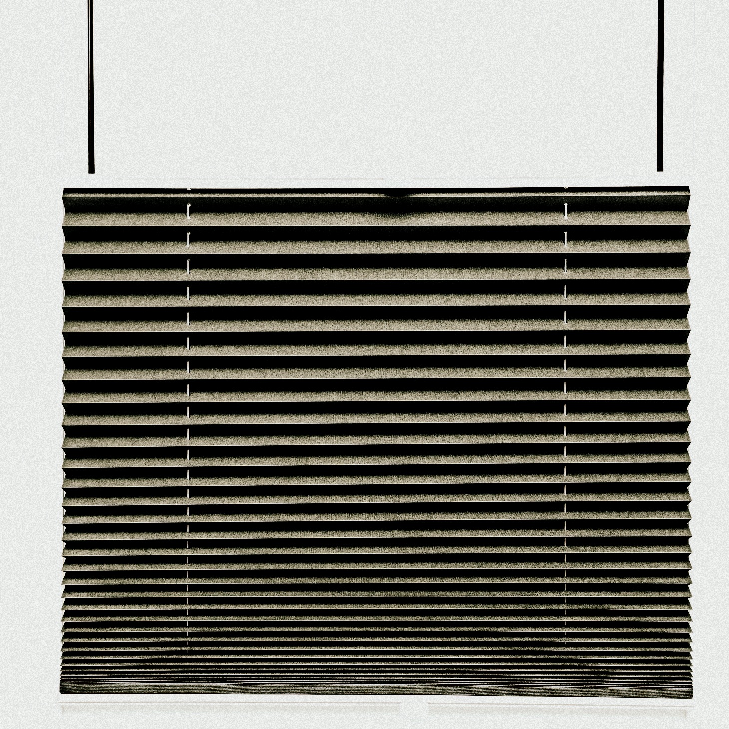 Thermo Black Out Plissee 90x100 cm taupe graubraun silber metallic 100% Verdunkelnd