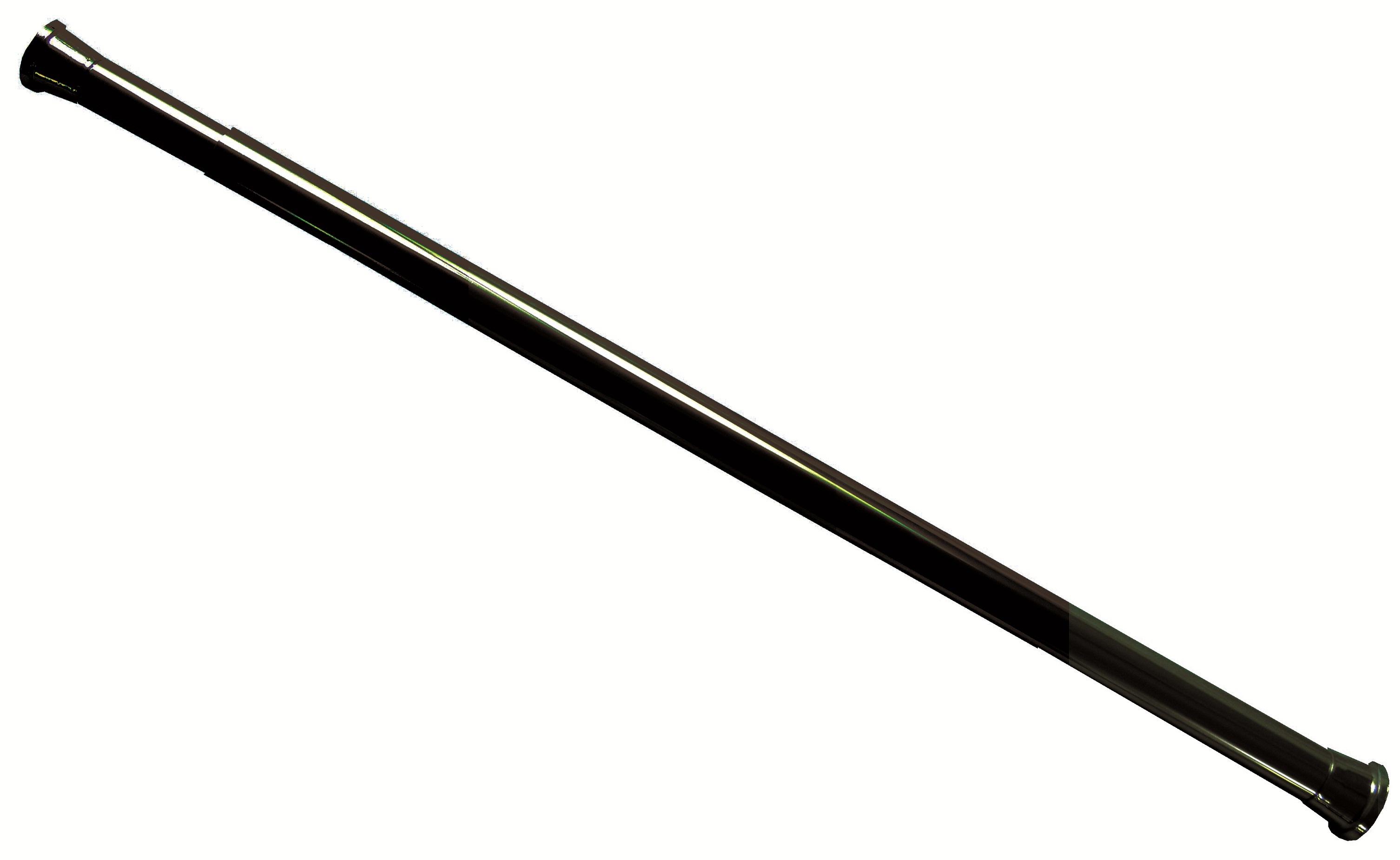 Alu Teleskopstange mini 45 - 65 cm schwarz Duschvorhangstange Klemmstange ** extra kurz**