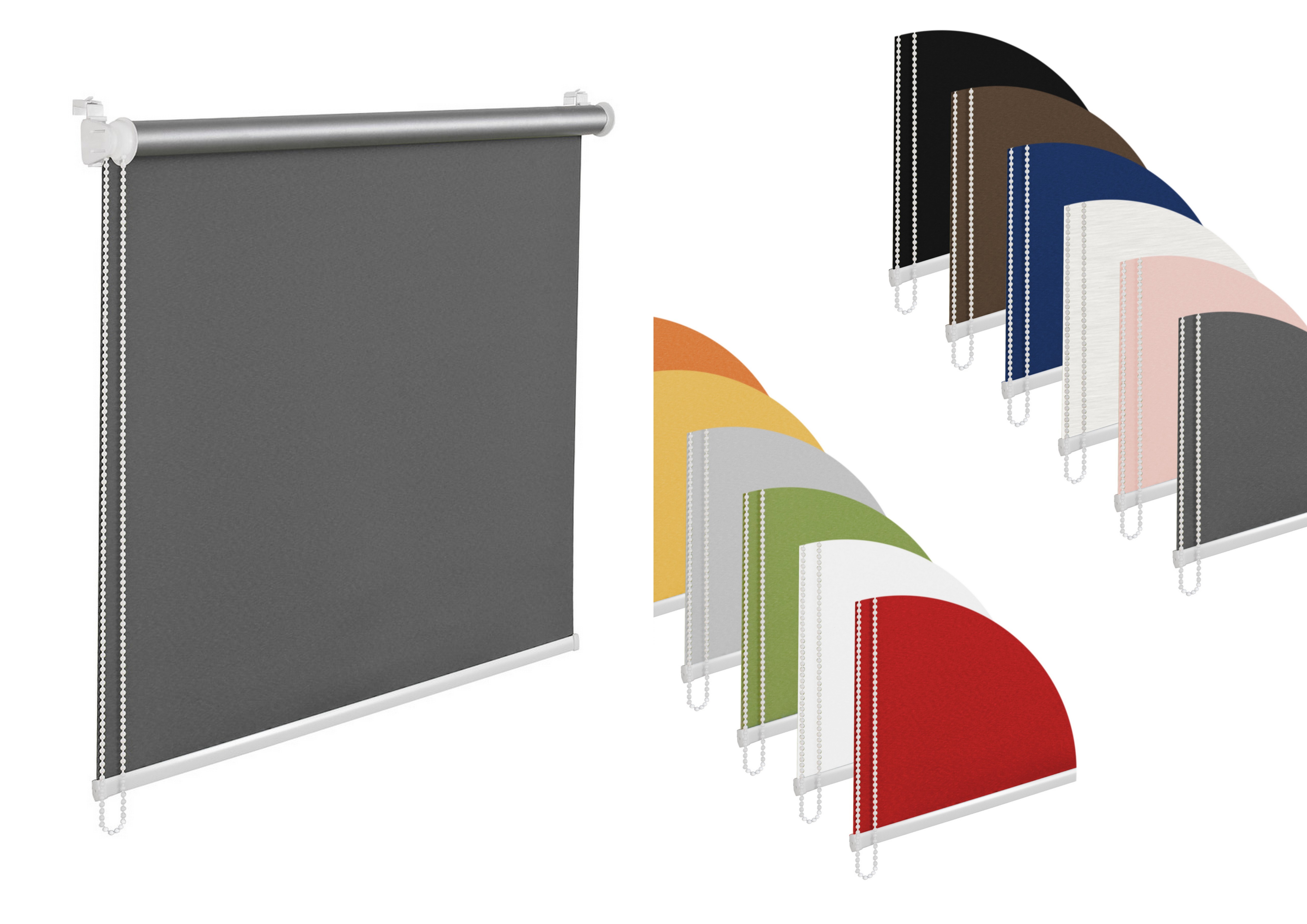 Number 3765 Thermorollo Verdunklungsrollo 70x200 cm Schoko braun Fensterrollo mit ...