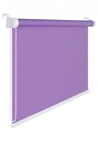 Fensterrollo 45 cm Breite 175 cm lang lila violett Verdunklung 50 % Sichtschutzrollo inkl. Seilzug F