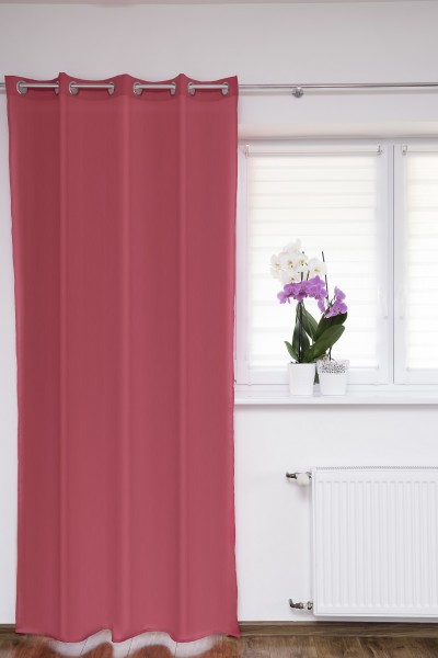 Ösenschal Fenstervorhang pink 145x225 cm Gardinenschal Dekoschal